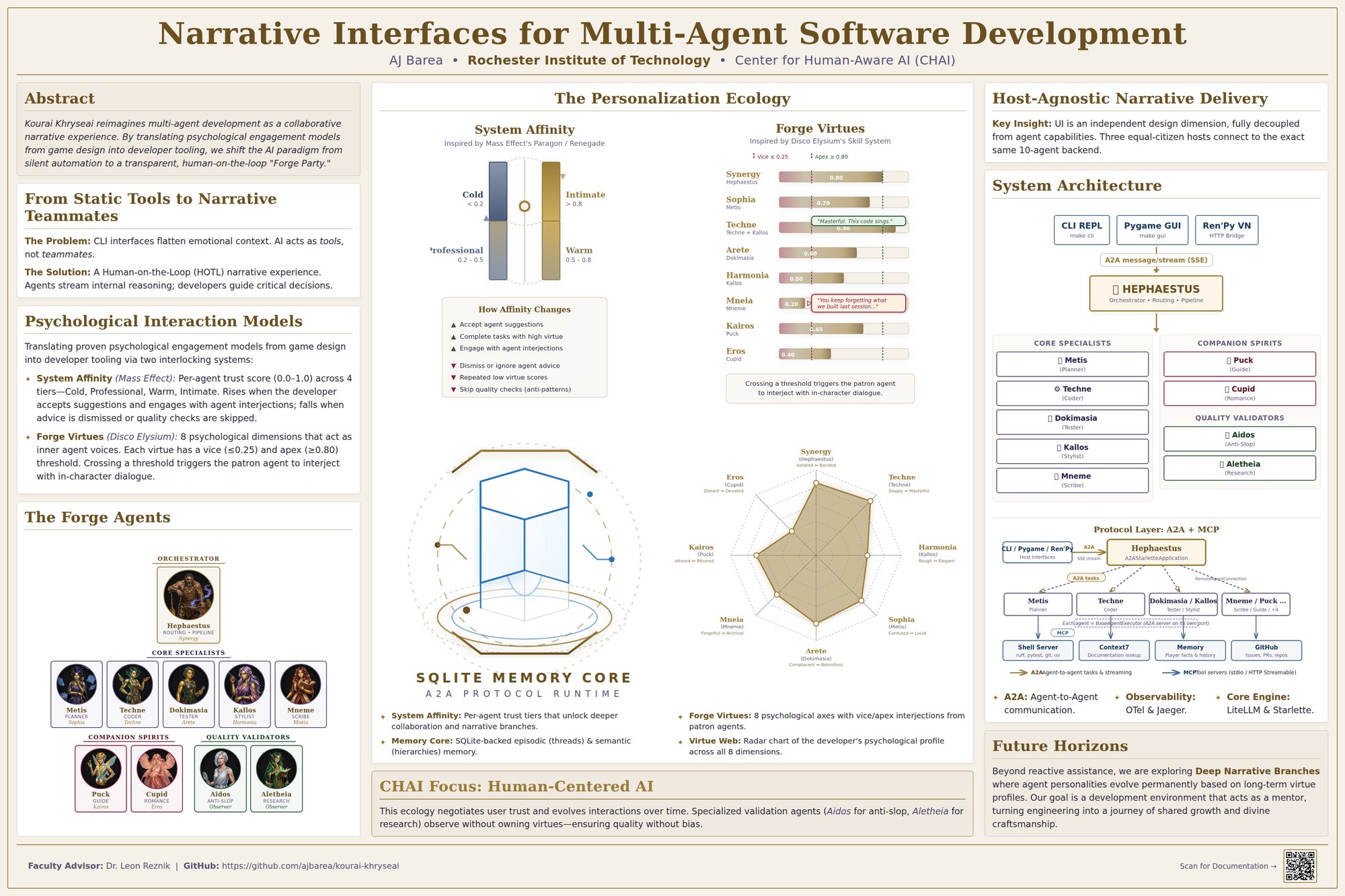 Narrative Interfaces for Multi-Agent Software Development — conference poster